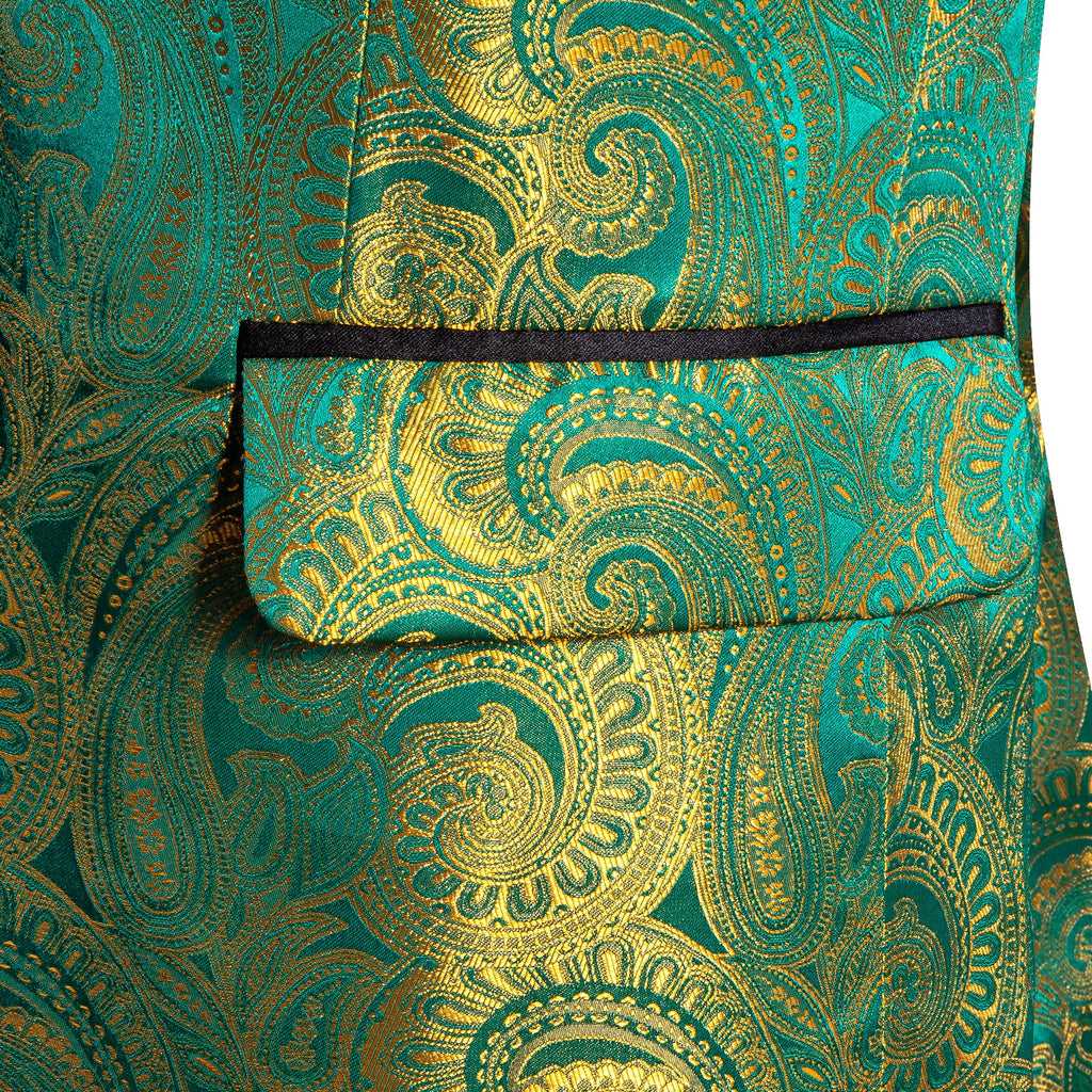 GentCrest Green Paisley Suit - Image 7