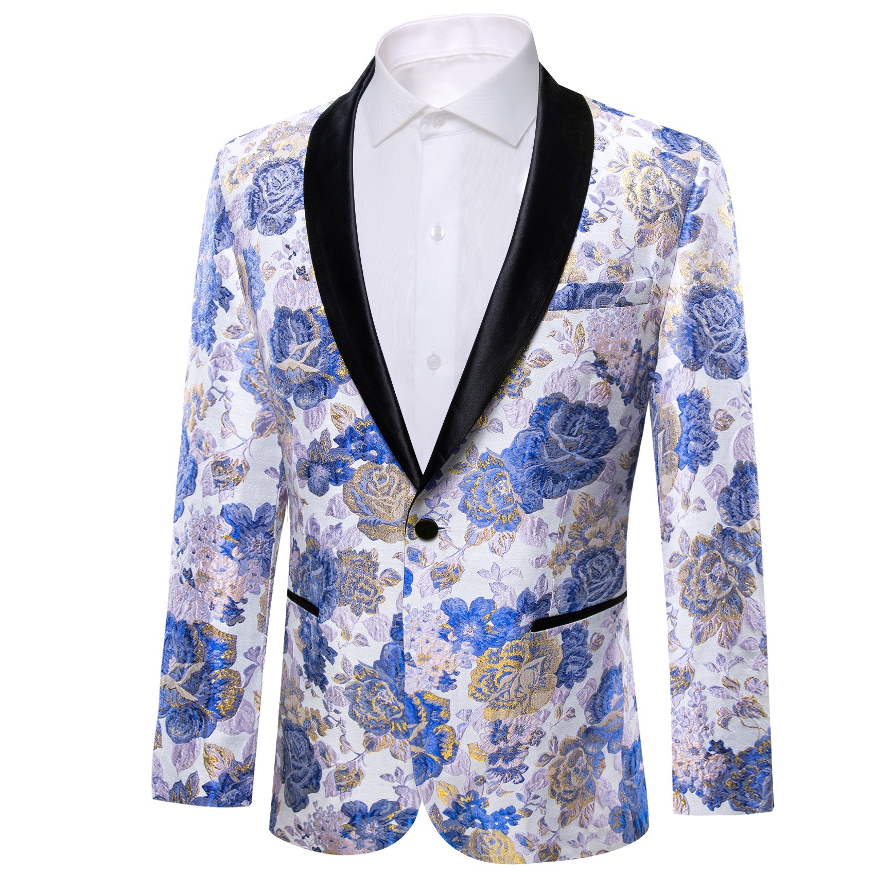 GentCrest Blue Floral Suit - Image 2