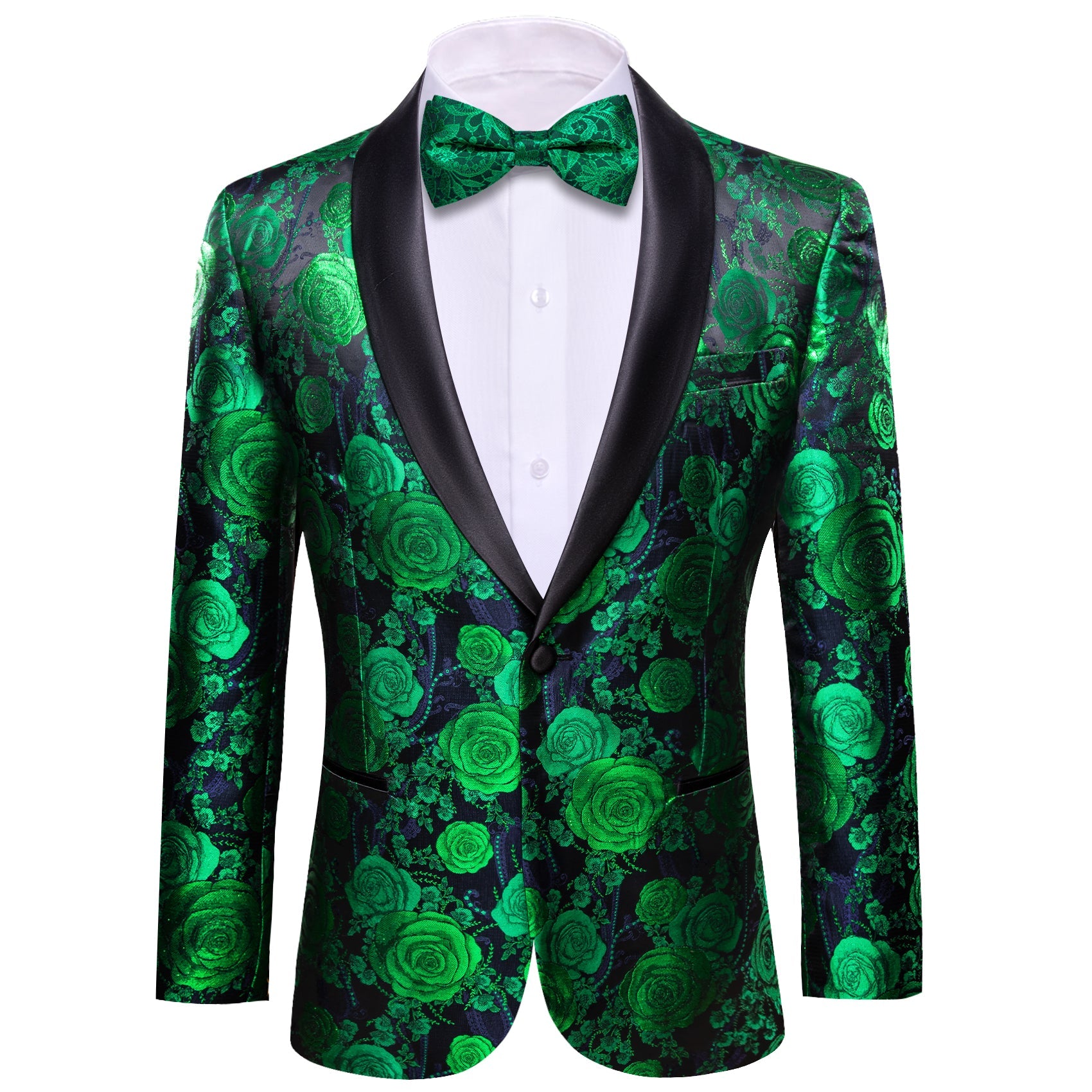 GentCrest Green Floral Suit - Image 1