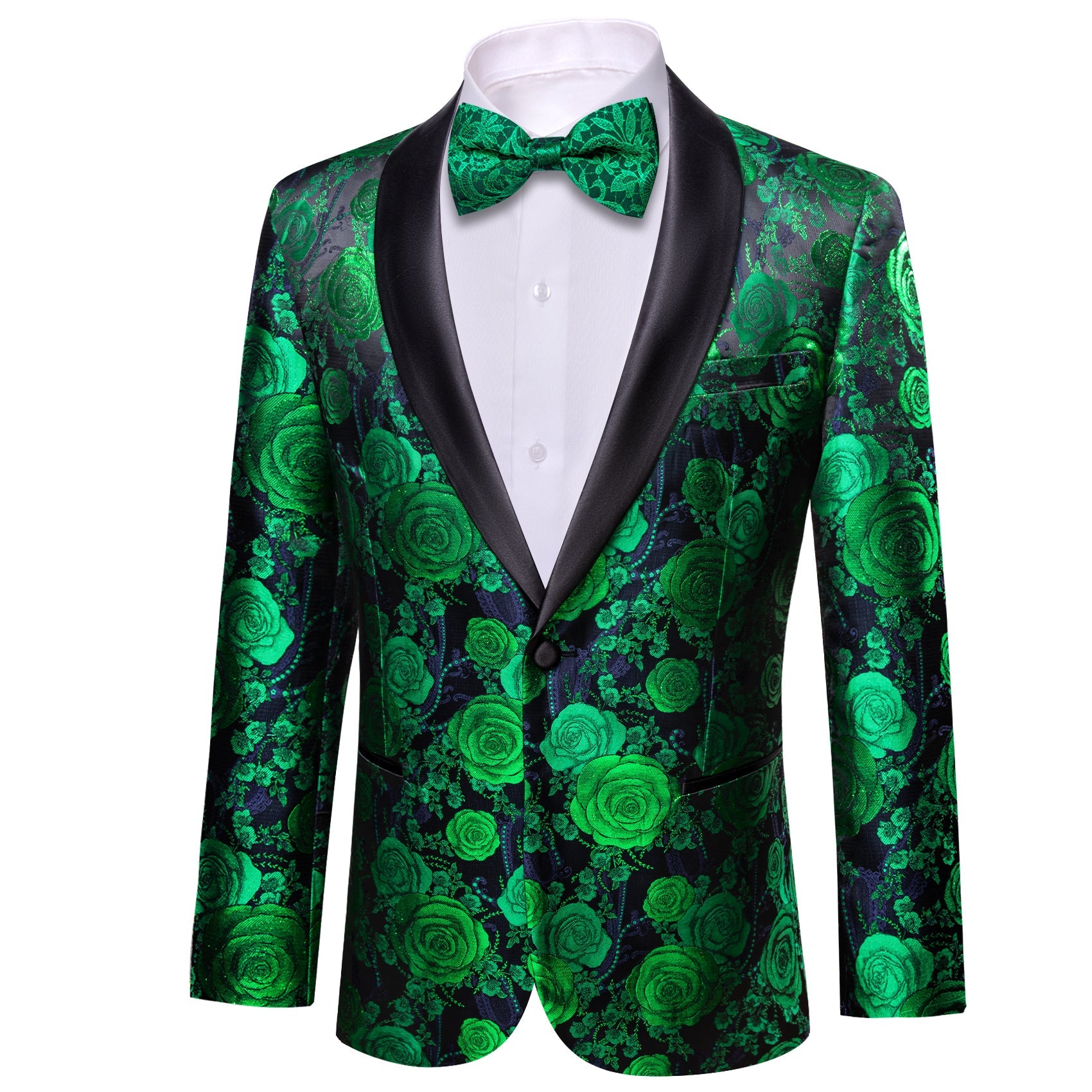 GentCrest Green Floral Suit - Image 3