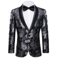 GentCrest Black Floral Suit - Image 1