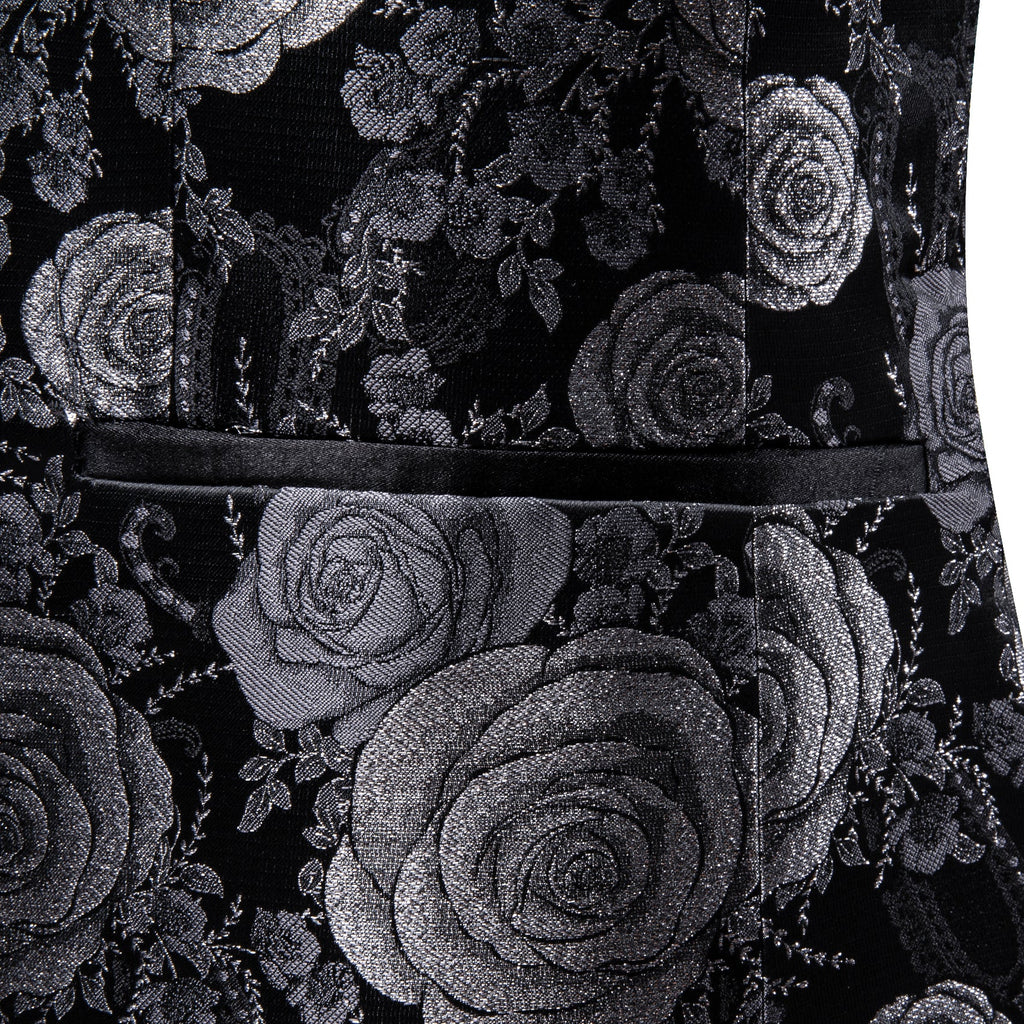 GentCrest Black Floral Suit - Image 7