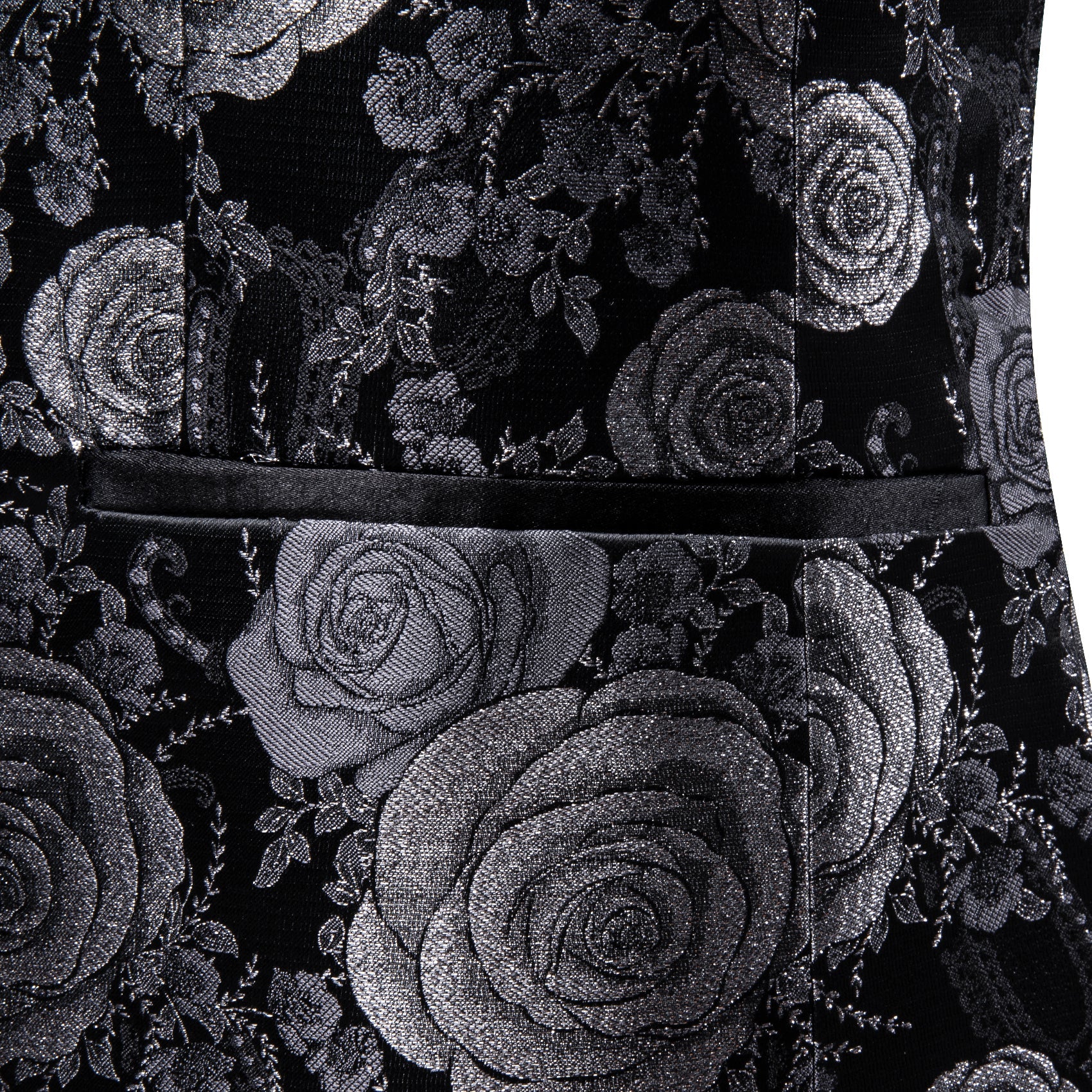 GentCrest Black Floral Suit - Image 7