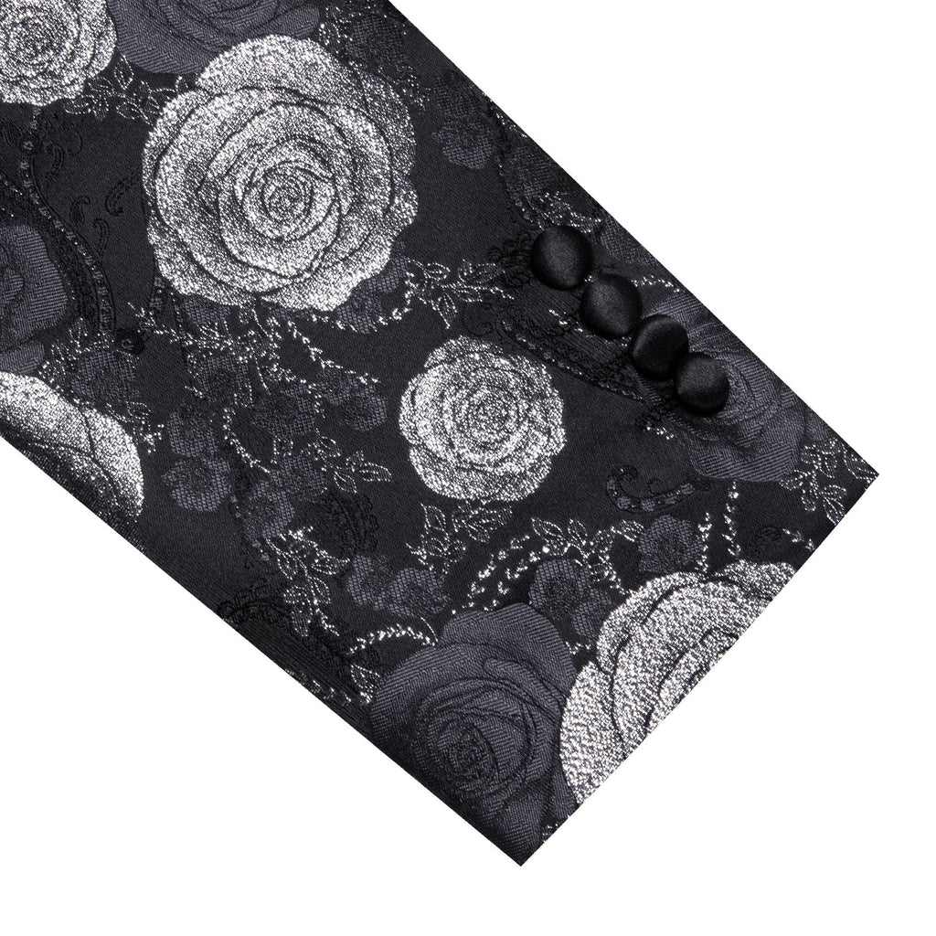 GentCrest Black Floral Suit - Image 9