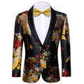 GentCrest Black Floral Suit - Image 1