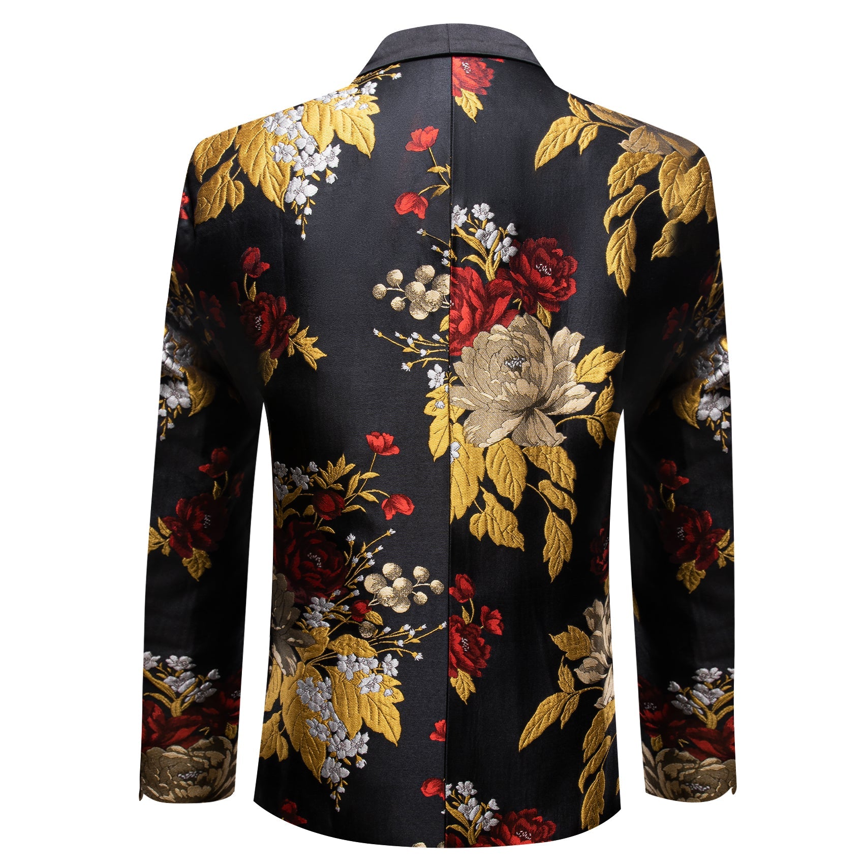 GentCrest Black Floral Suit - Image 5
