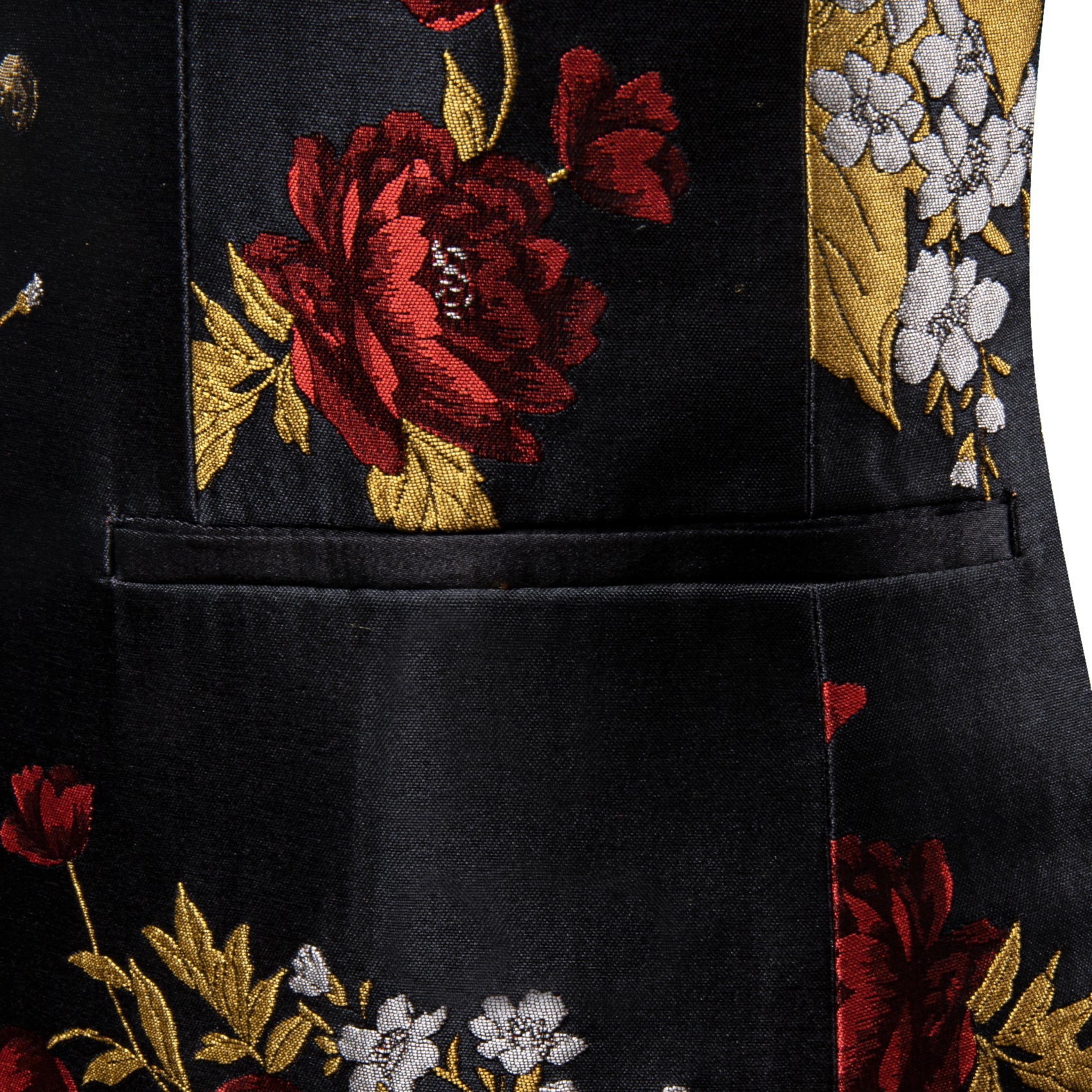 GentCrest Black Floral Suit - Image 7