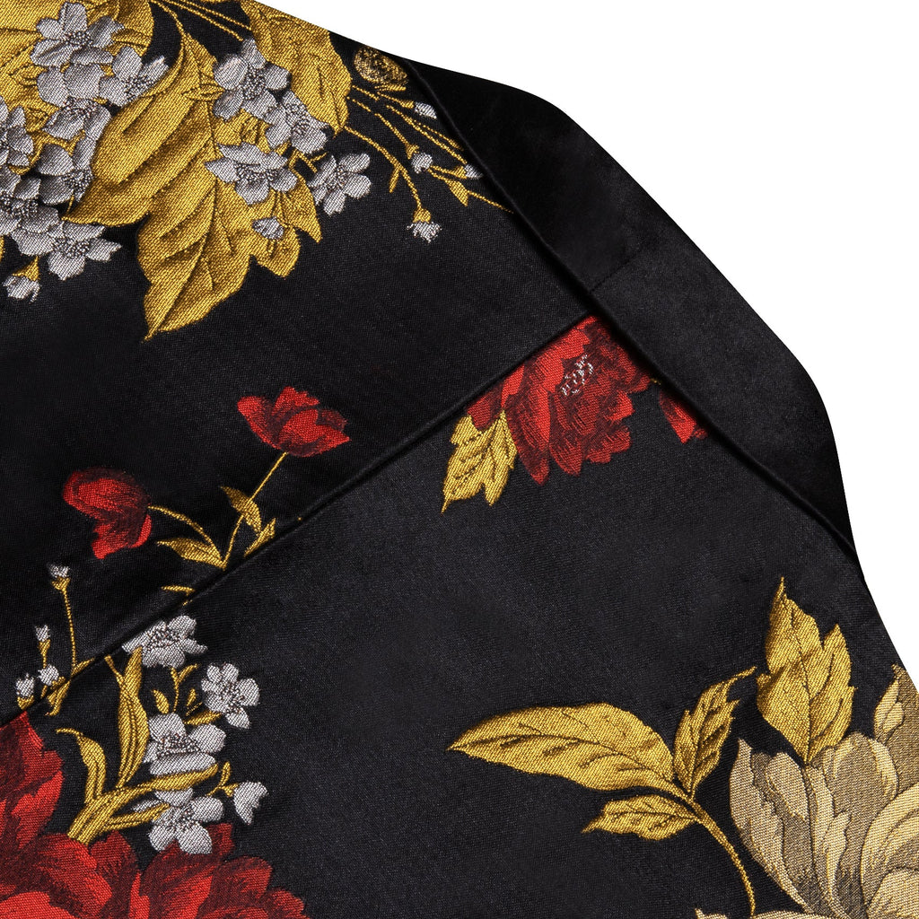 GentCrest Black Floral Suit - Image 8