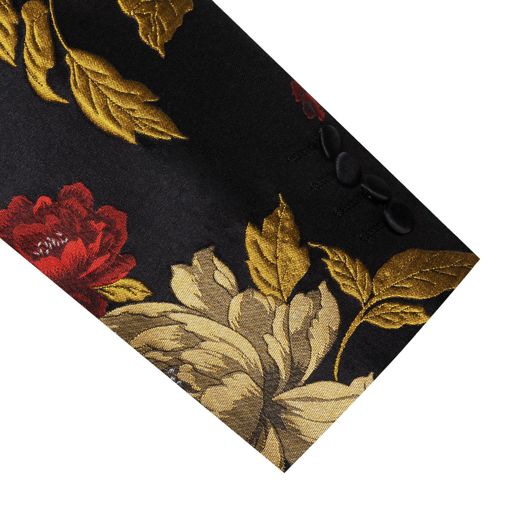 GentCrest Black Floral Suit - Image 9