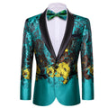 GentCrest Black Floral Suit - Image 1