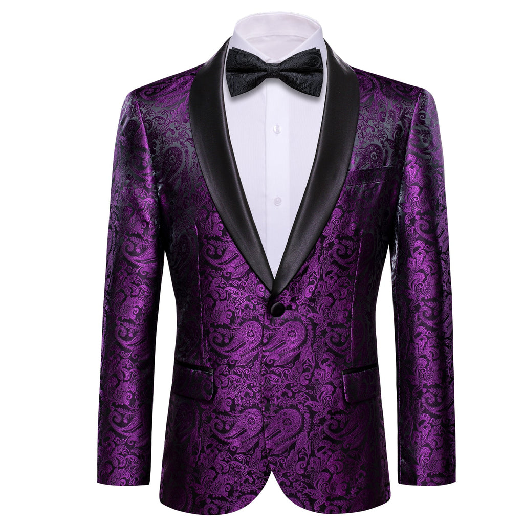 GentCrest Purple Paisley Suit - Image 1