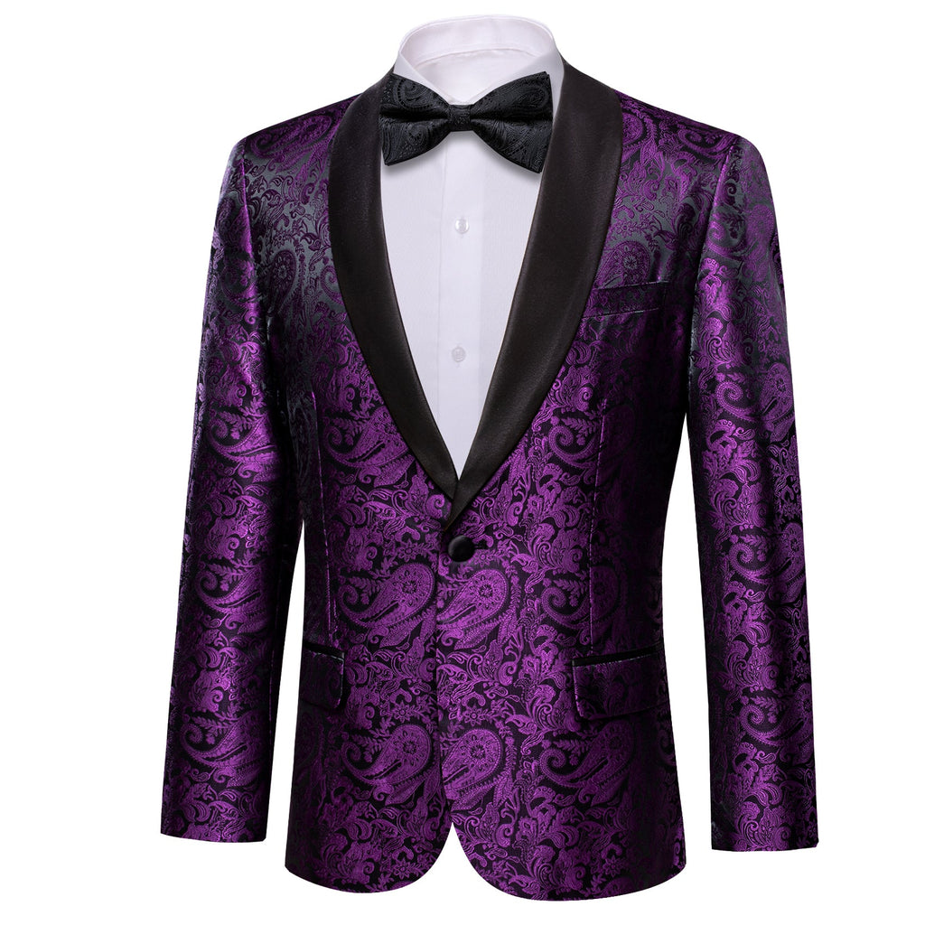 GentCrest Purple Paisley Suit - Image 2