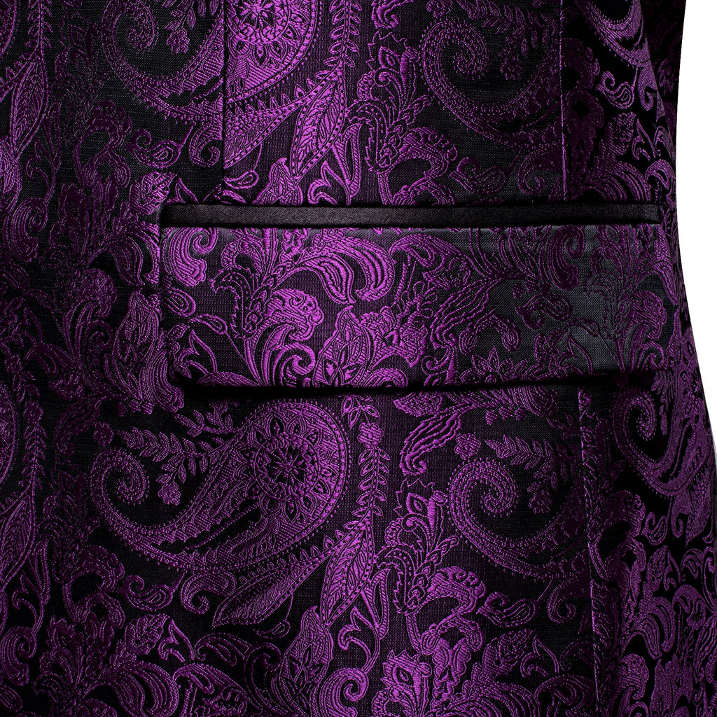 GentCrest Purple Paisley Suit - Image 5