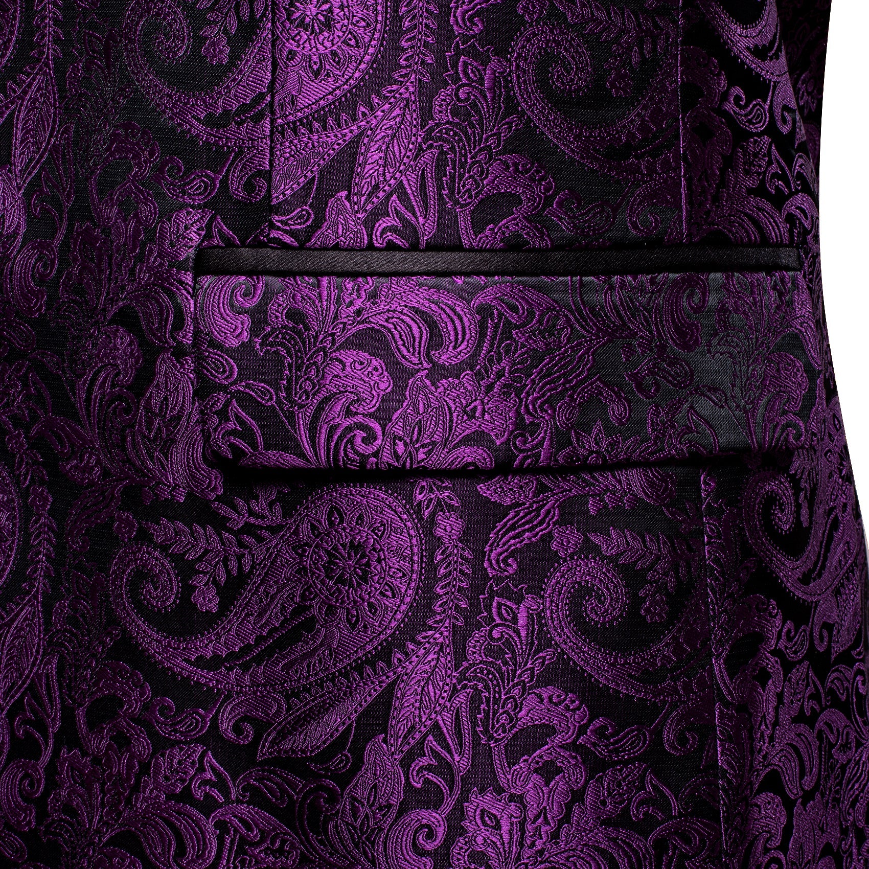 GentCrest Purple Paisley Suit - Image 5