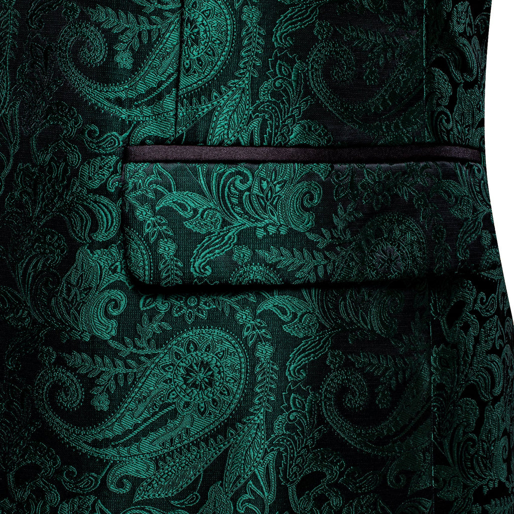GentCrest Black Paisley Suit - Image 5