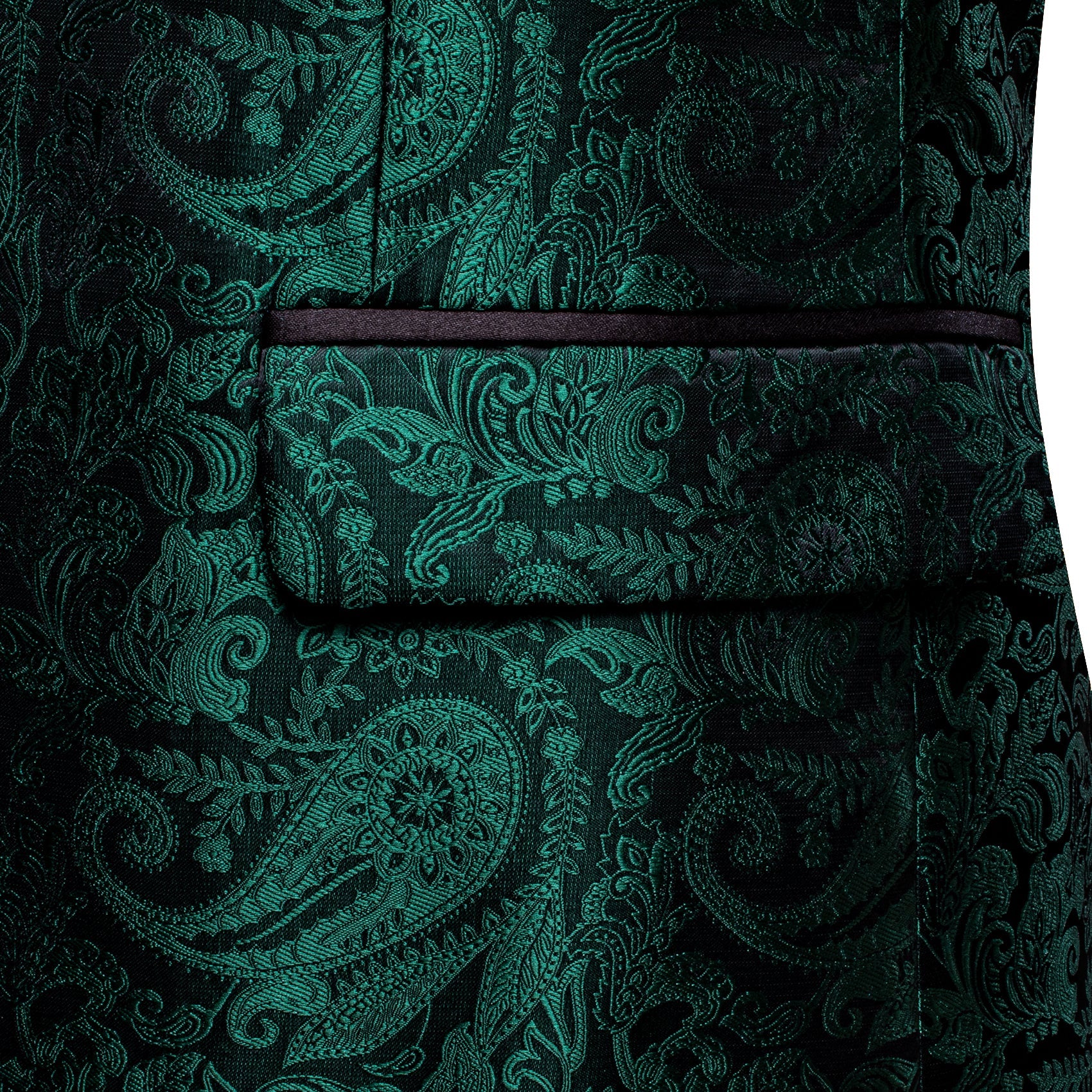 GentCrest Black Paisley Suit - Image 5