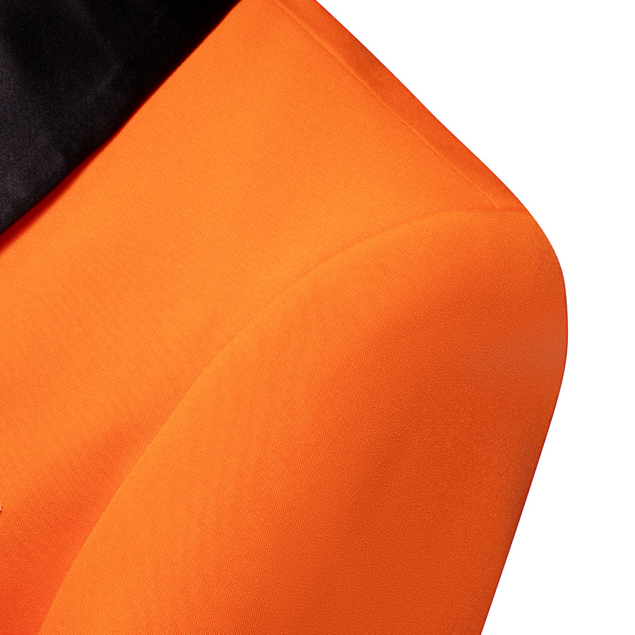 Men's Burnt Orange Shawl Lapel Tuxedo Jacket - GentCrest - View 4