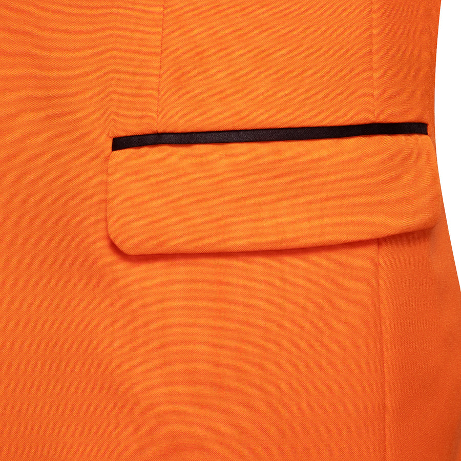 Men's Burnt Orange Shawl Lapel Tuxedo Jacket - GentCrest - View 5