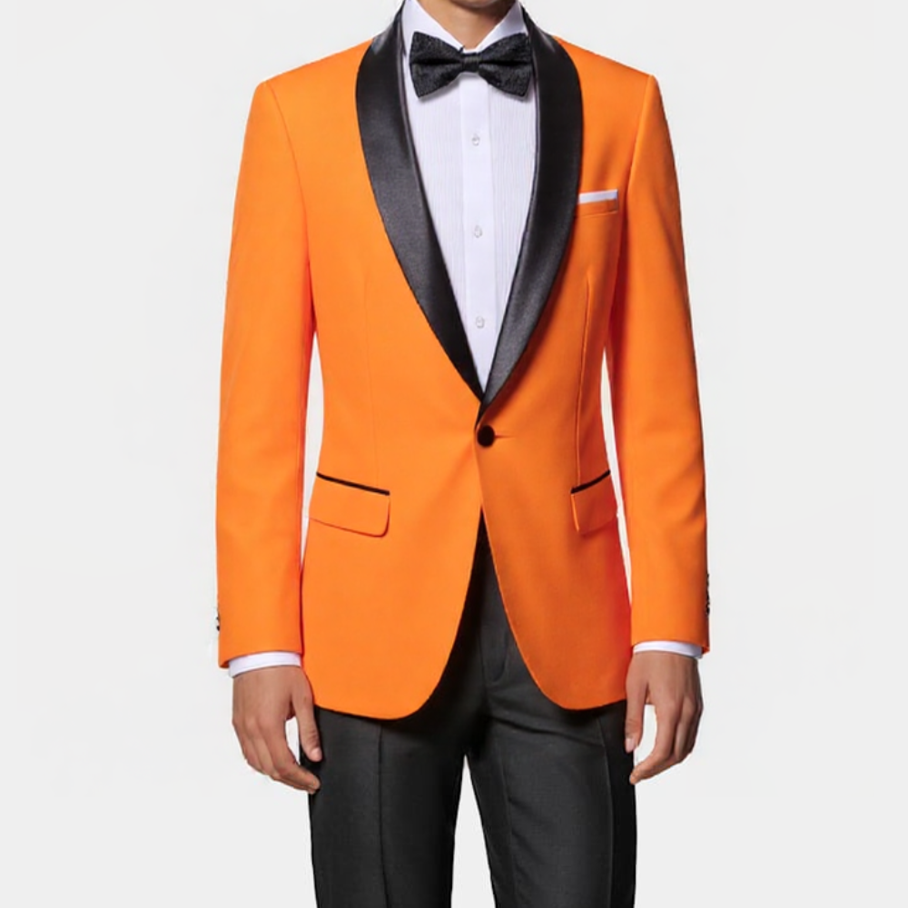 GentCrest Orange Solid Suit - Image 1