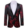 GentCrest Black Floral Suit - Image 1