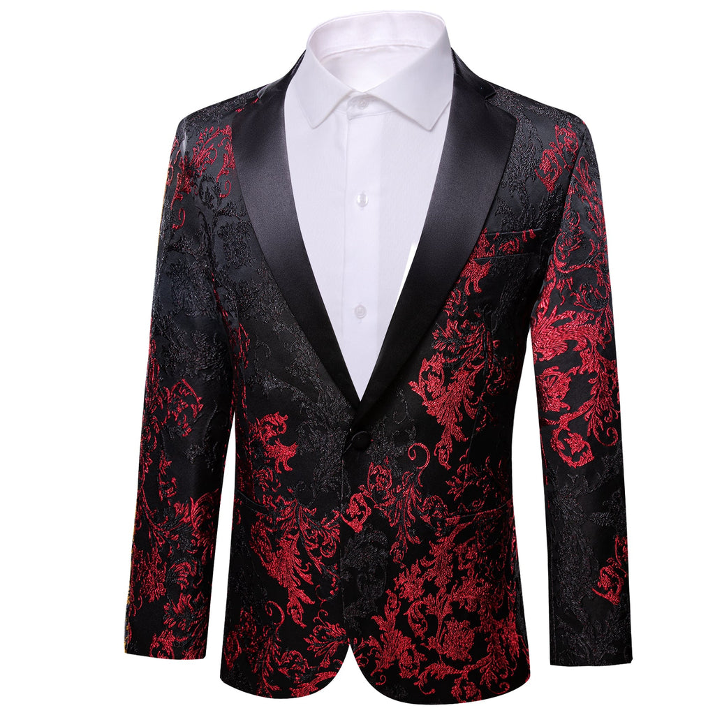 GentCrest Black Floral Suit - Image 2