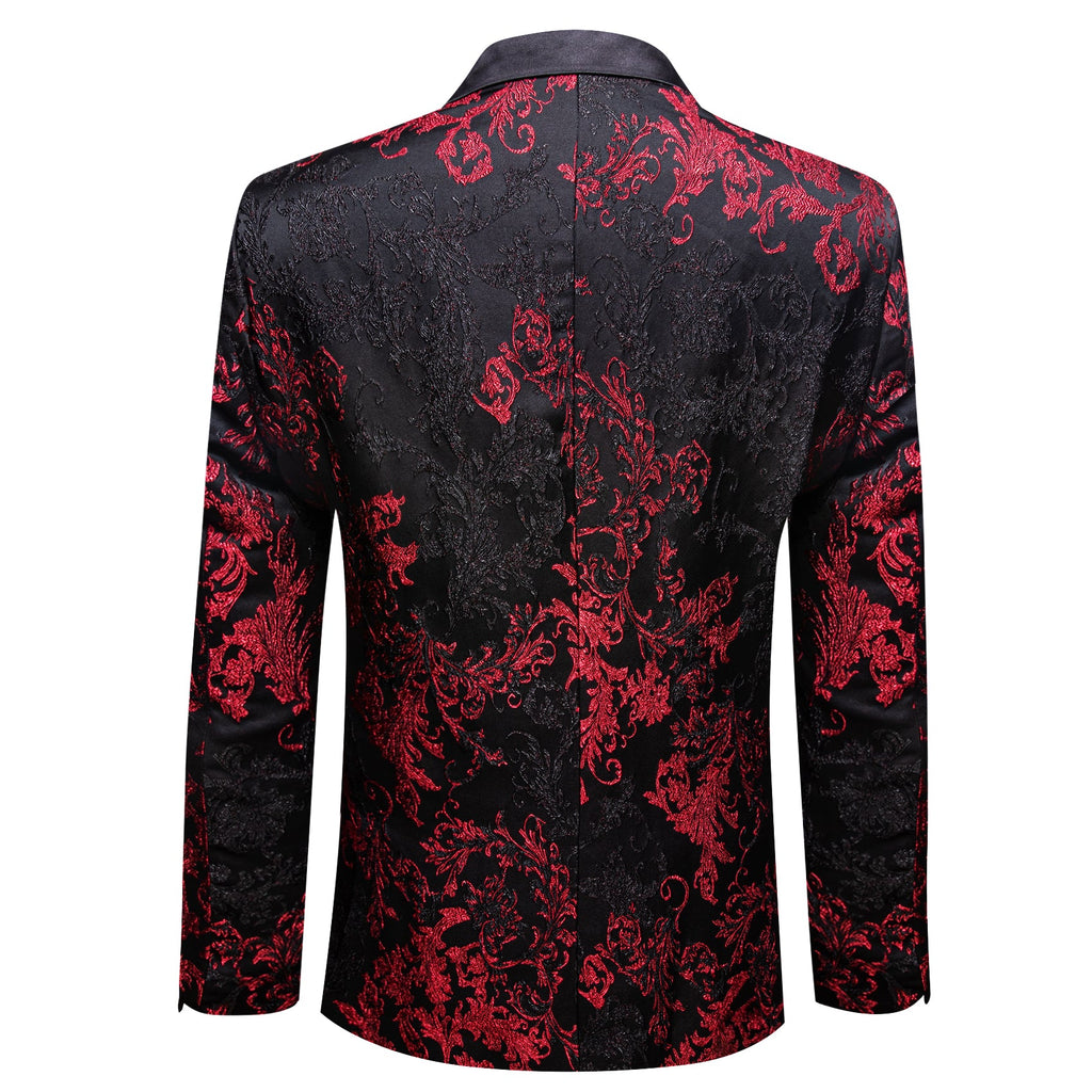 GentCrest Black Floral Suit - Image 3
