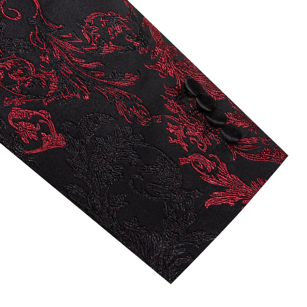GentCrest Black Floral Suit - Image 5