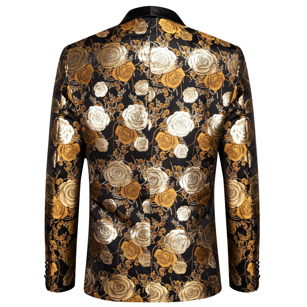 GentCrest Black Floral Suit - Image 6