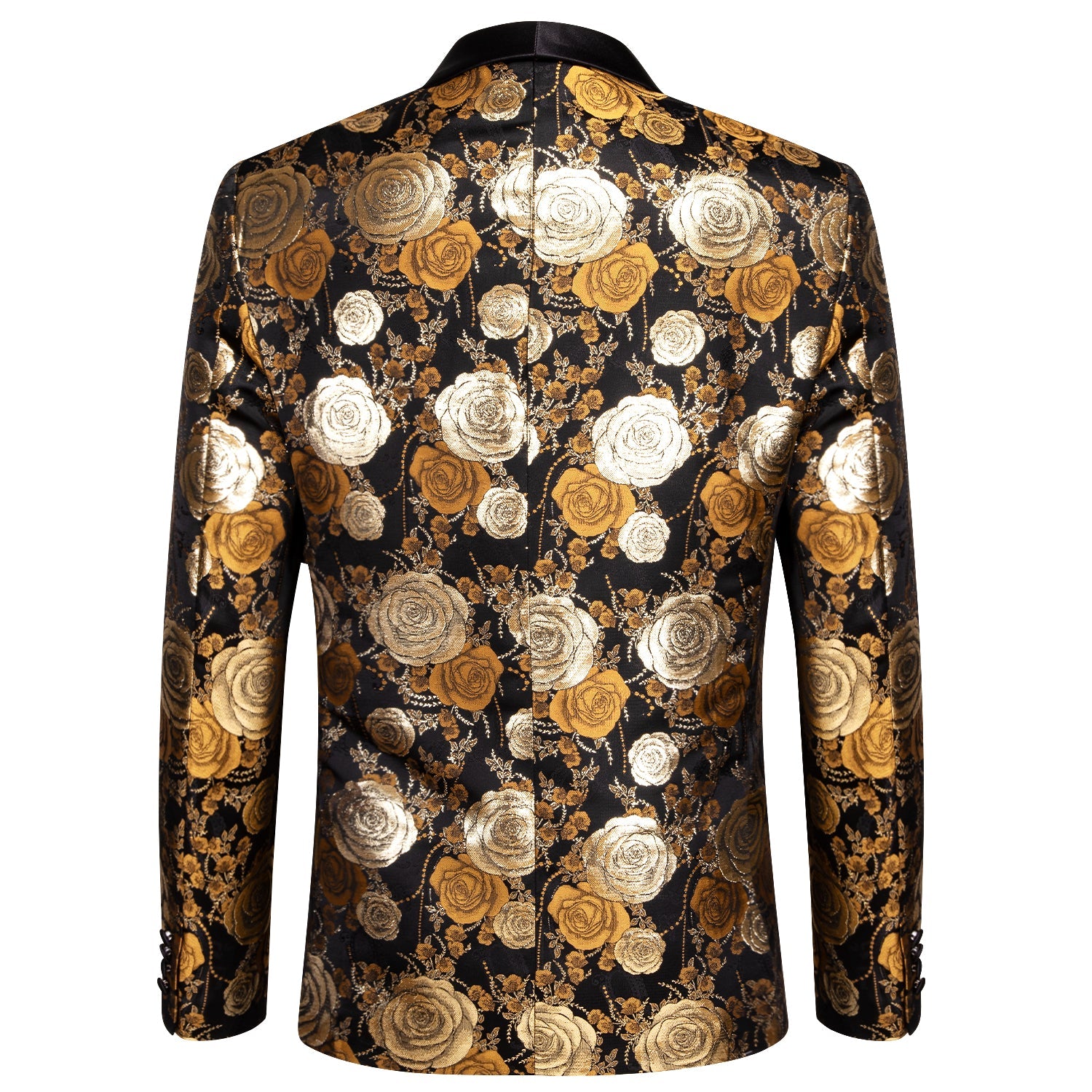 GentCrest Black Floral Suit - Image 6