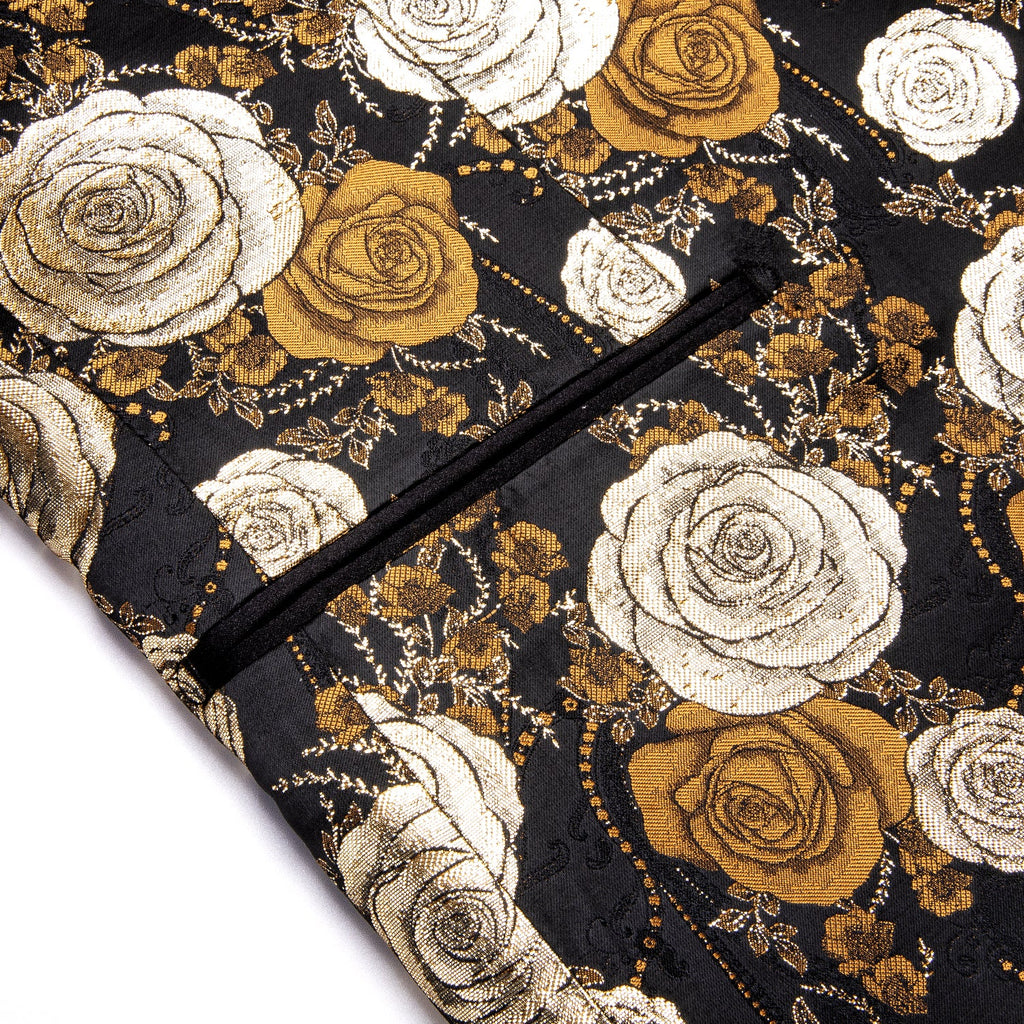 GentCrest Black Floral Suit - Image 4