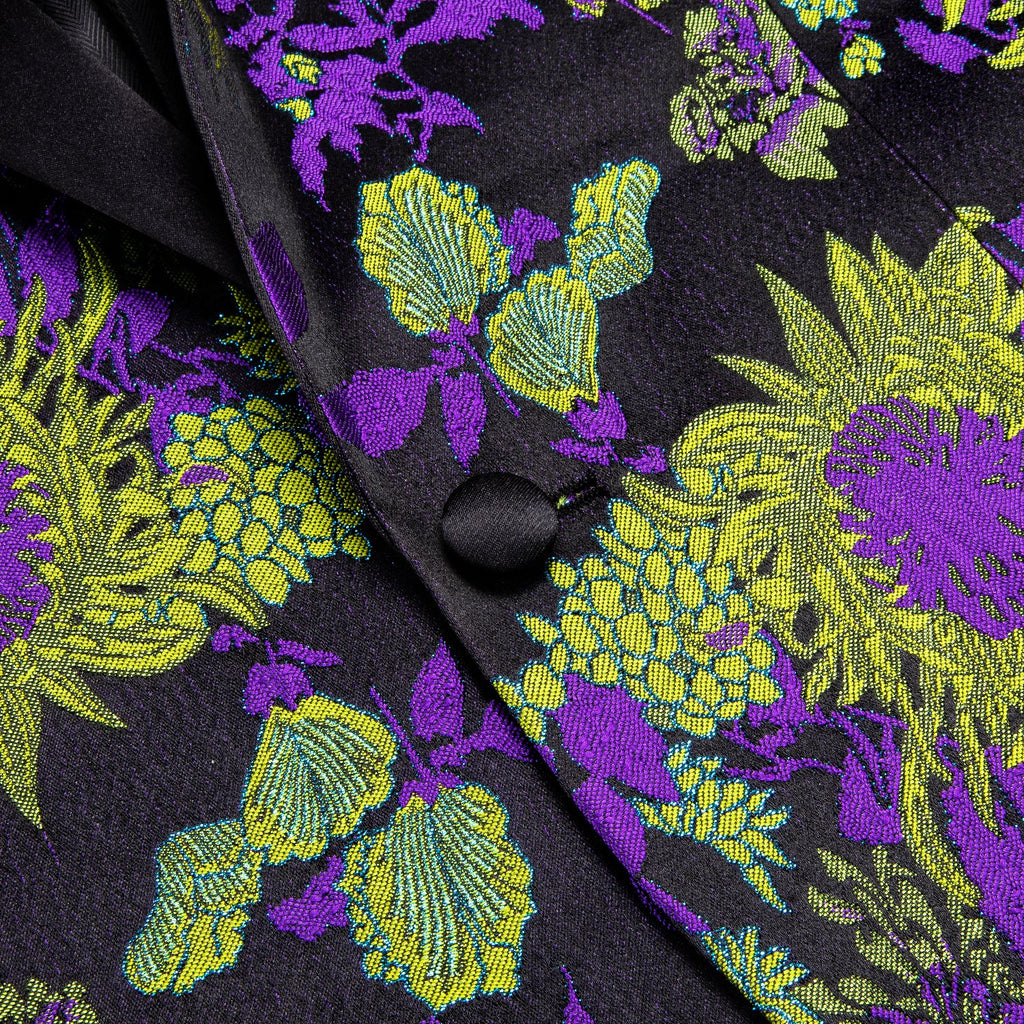GentCrest Black Floral Suit - Image 3