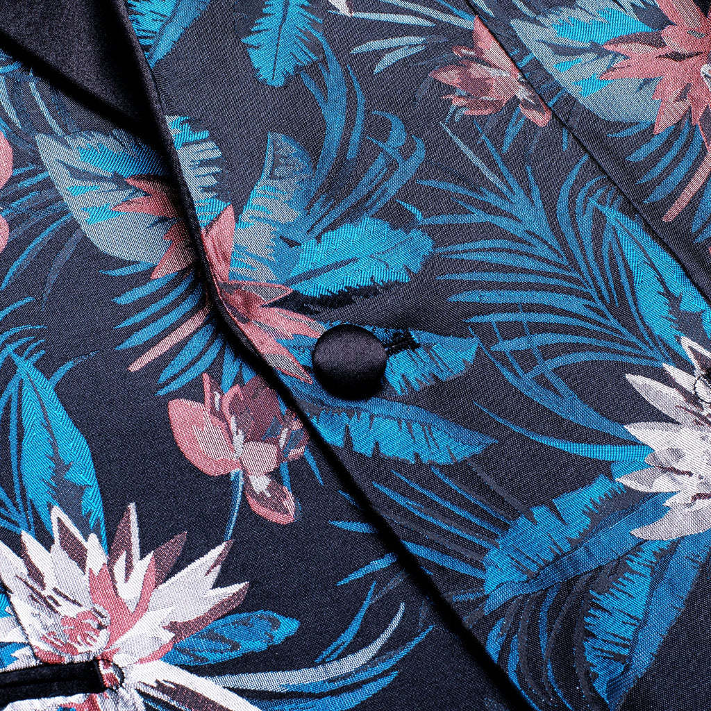 GentCrest Black Floral Suit - Image 3