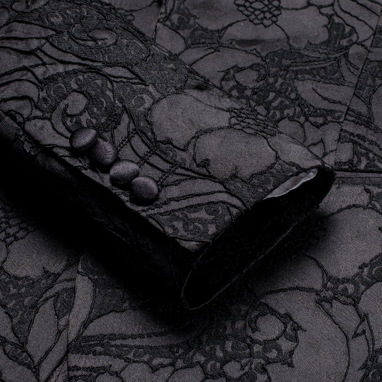 GentCrest Black Floral Suit - Image 7