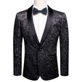 GentCrest Black Floral Suit - Image 1