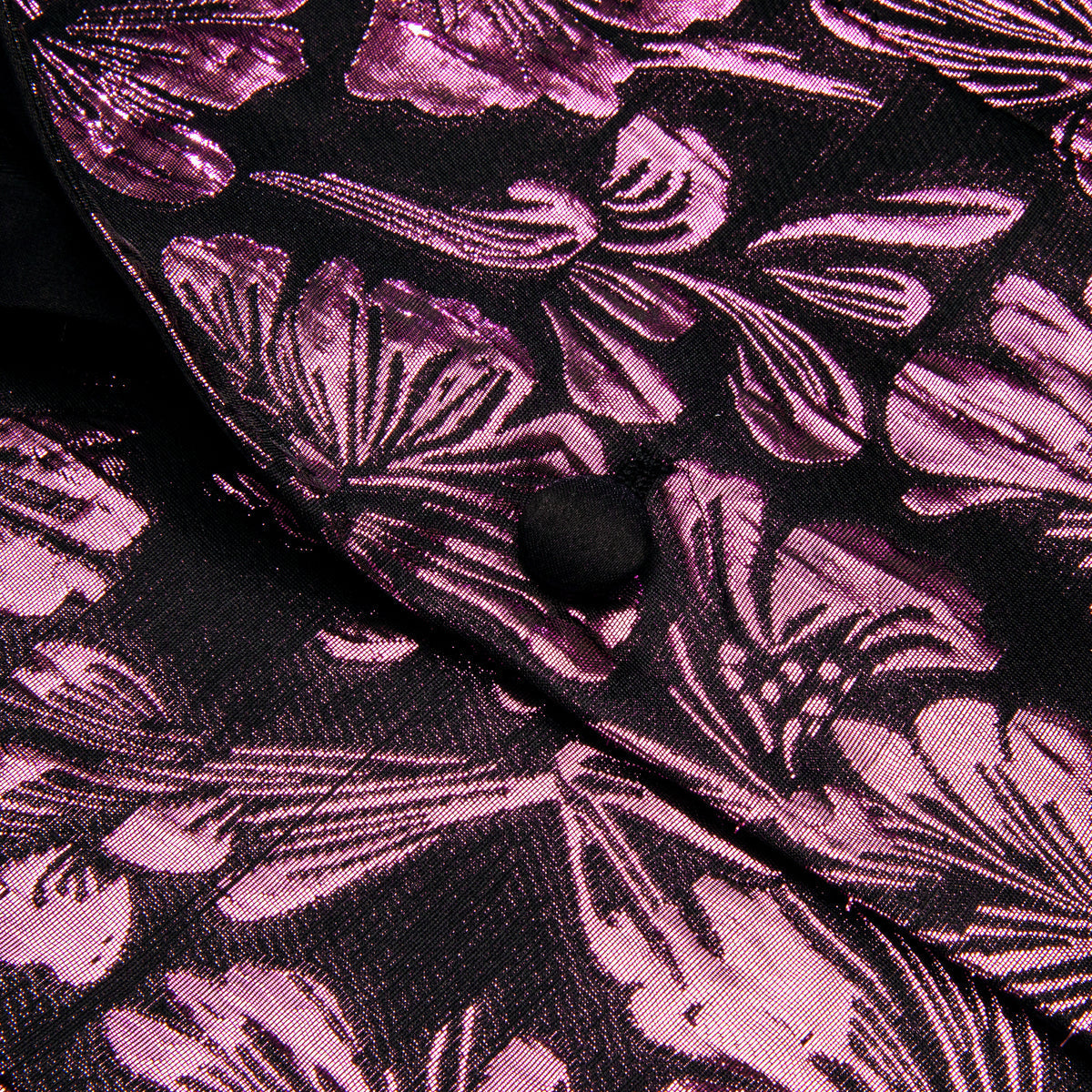 Pink Floral Tuxedo Jacket - GentCrest - View 5