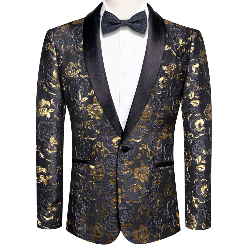 GentCrest Black Floral Suit - Image 2