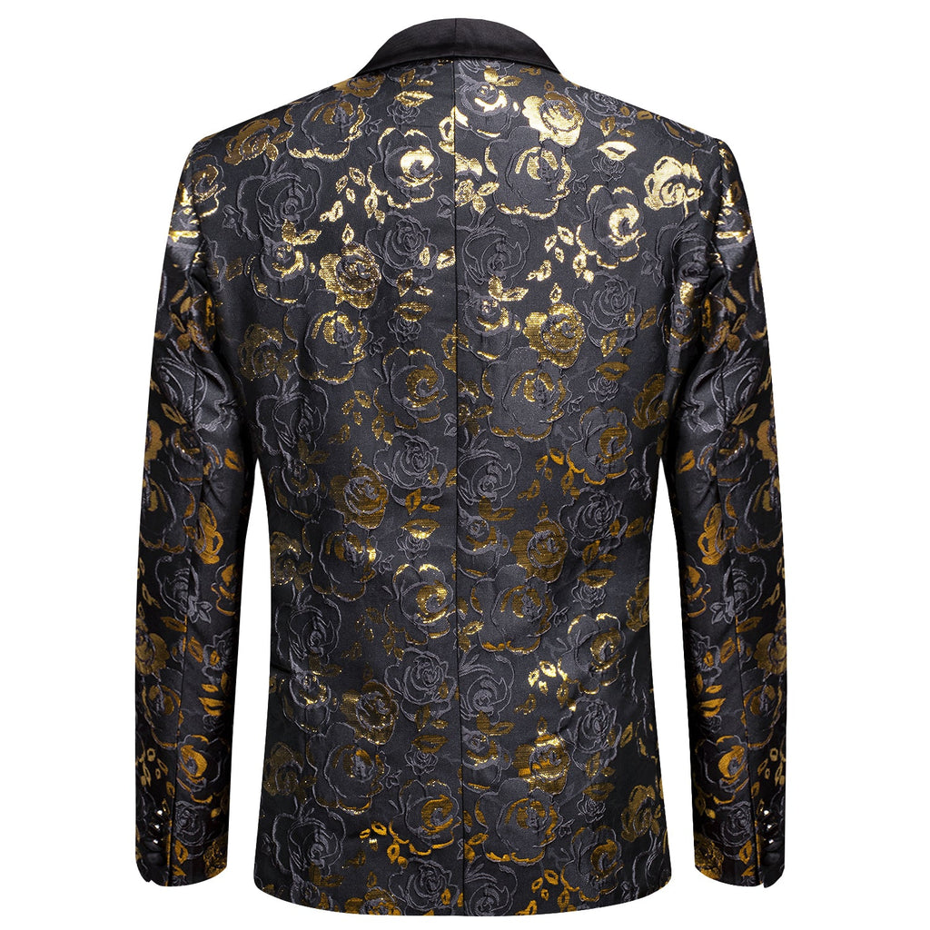GentCrest Black Floral Suit - Image 3