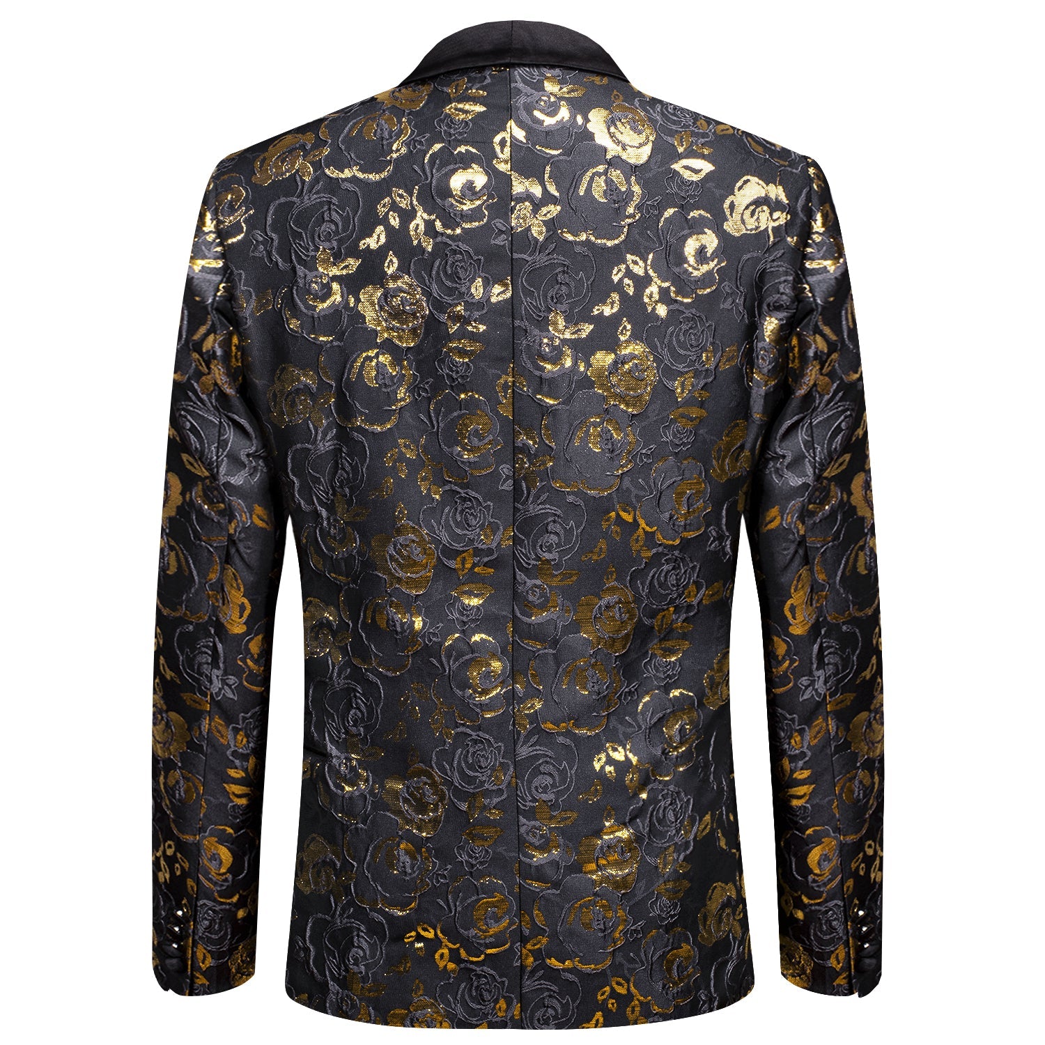 GentCrest Black Floral Suit - Image 3