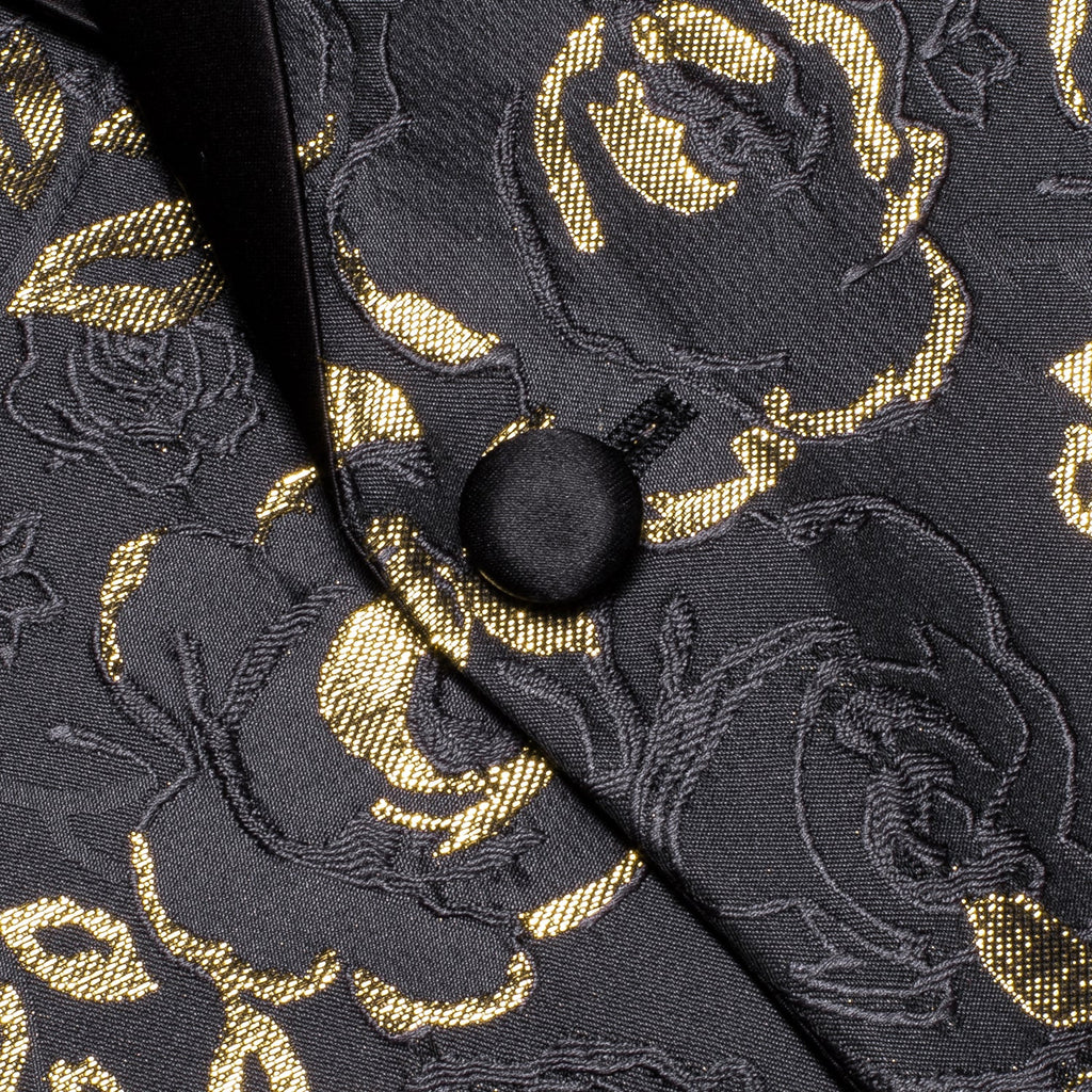 GentCrest Black Floral Suit - Image 4