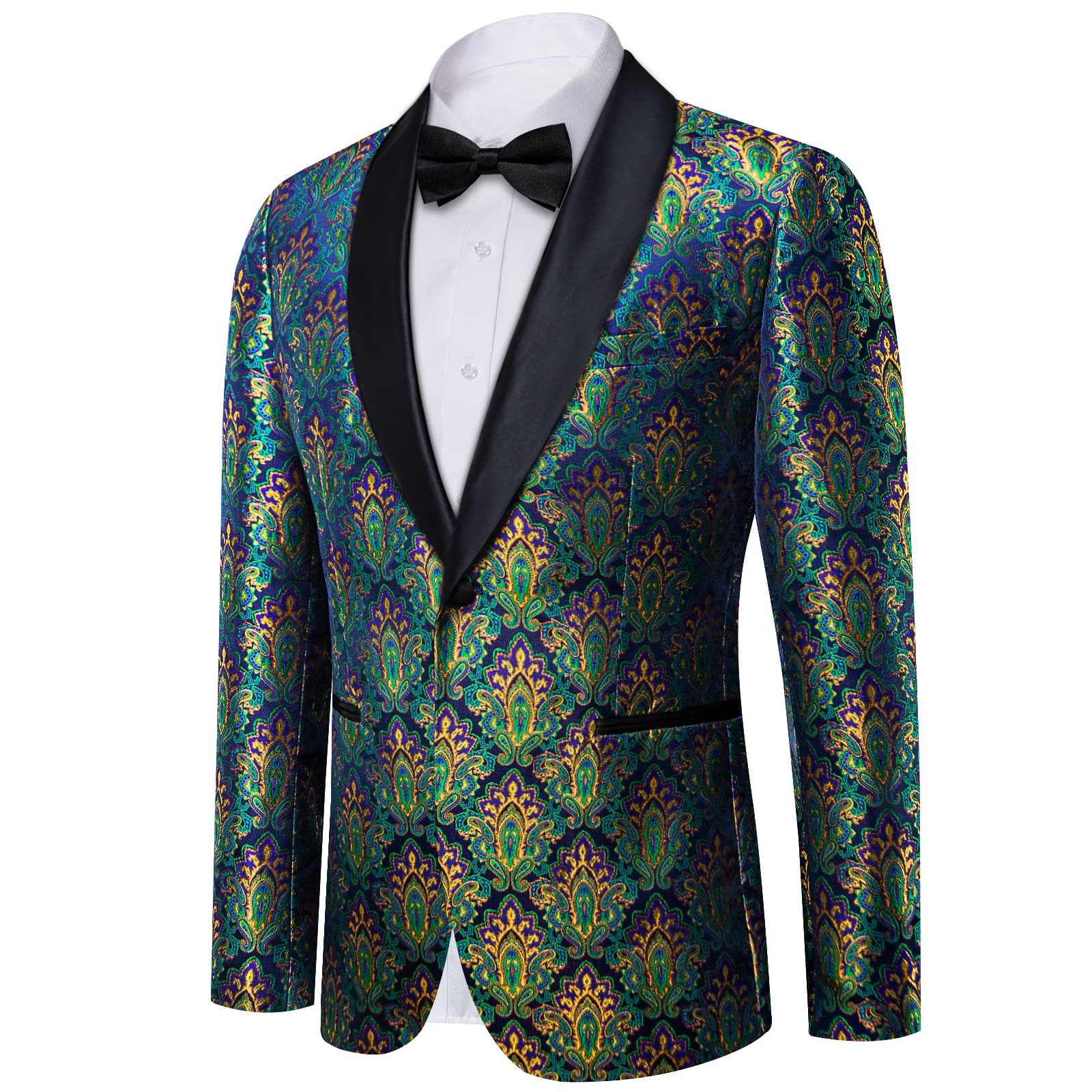 GentCrest Blue Paisley Suit - Image 2