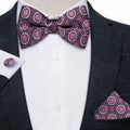 GentCrest Purple Polka Dot Bowtie Set - Image 1