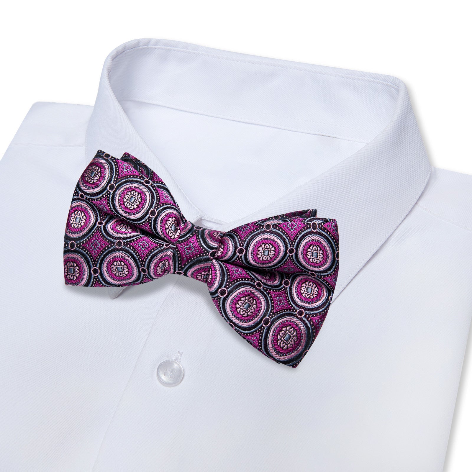 GentCrest Purple Polka Dot Bowtie Set - Image 2