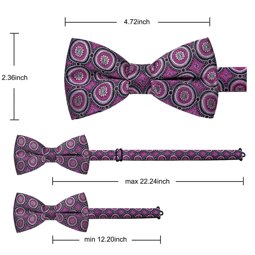 GentCrest Purple Polka Dot Bowtie Set - Image 4