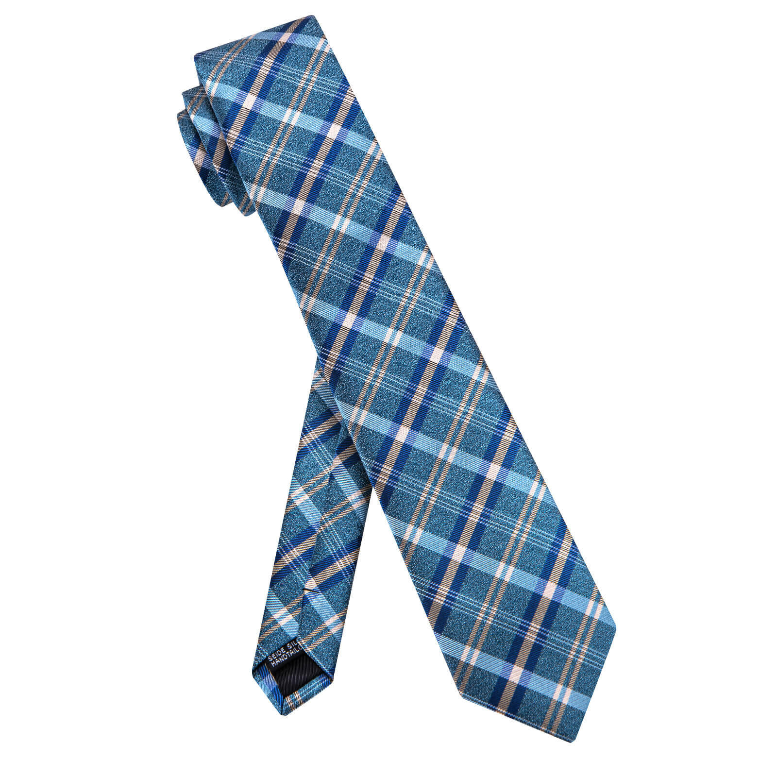 GentCrest Blue Striped Tie Hanky Cufflinks Set - Image 4