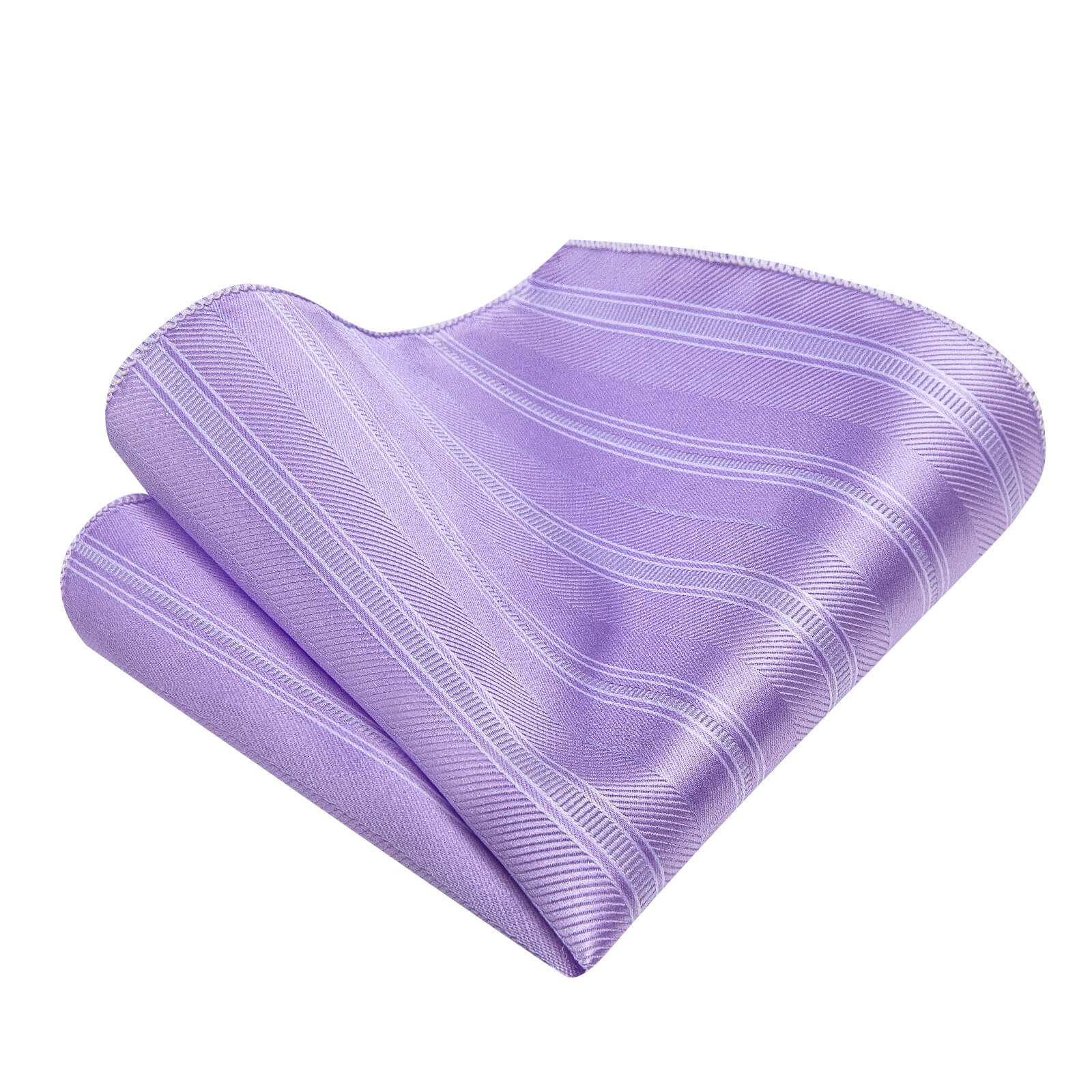 GentCrest Purple Striped Tie Hanky Cufflinks Set - Image 2