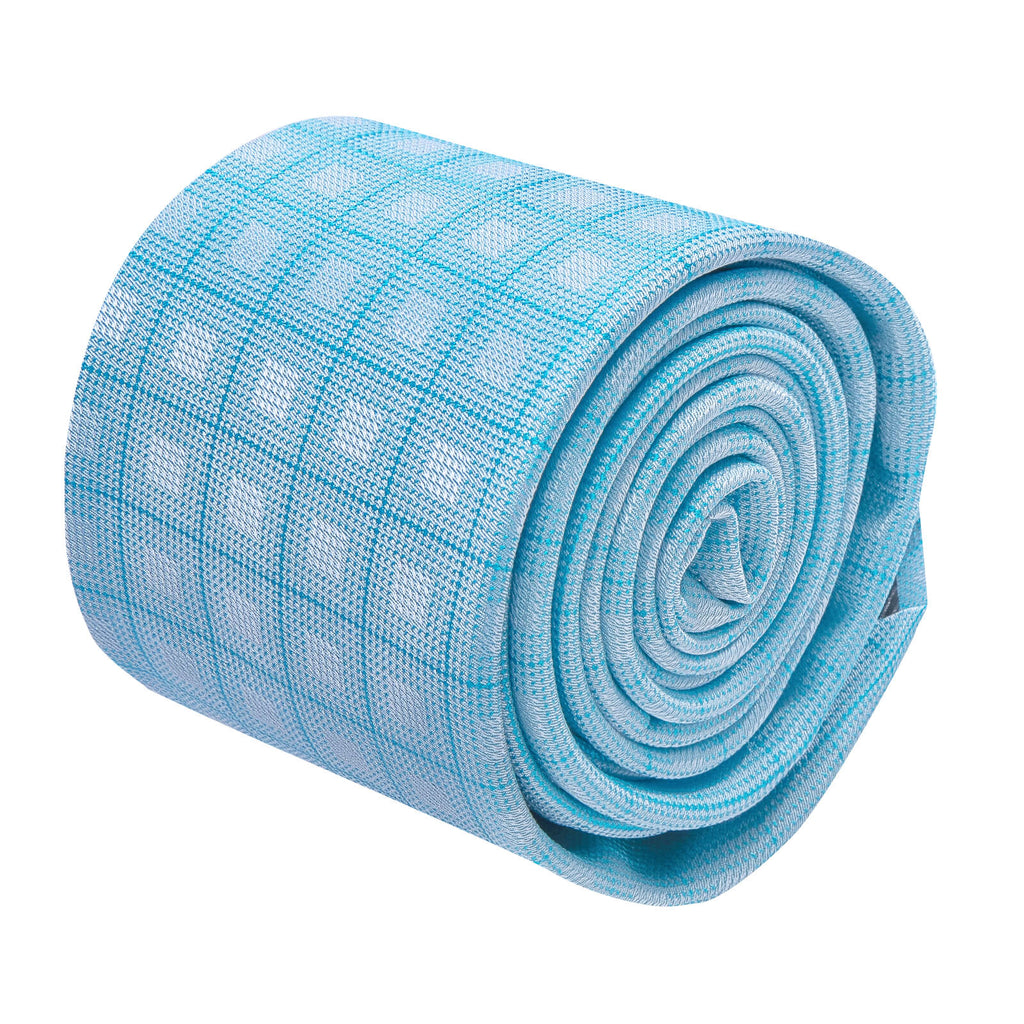 GentCrest Blue Plaid Tie Hanky Cufflinks Set - Image 3