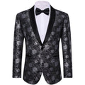 GentCrest Black Floral Suit - Image 1