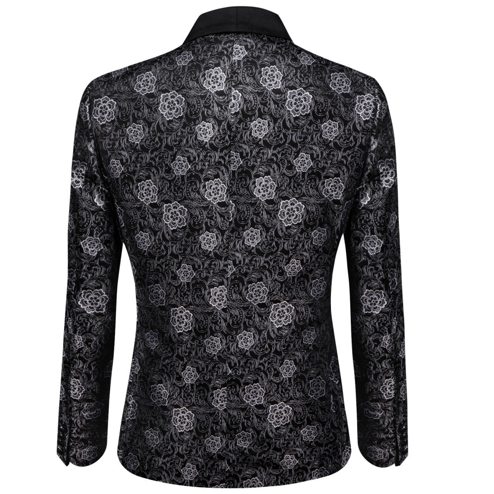 GentCrest Black Floral Suit - Image 2