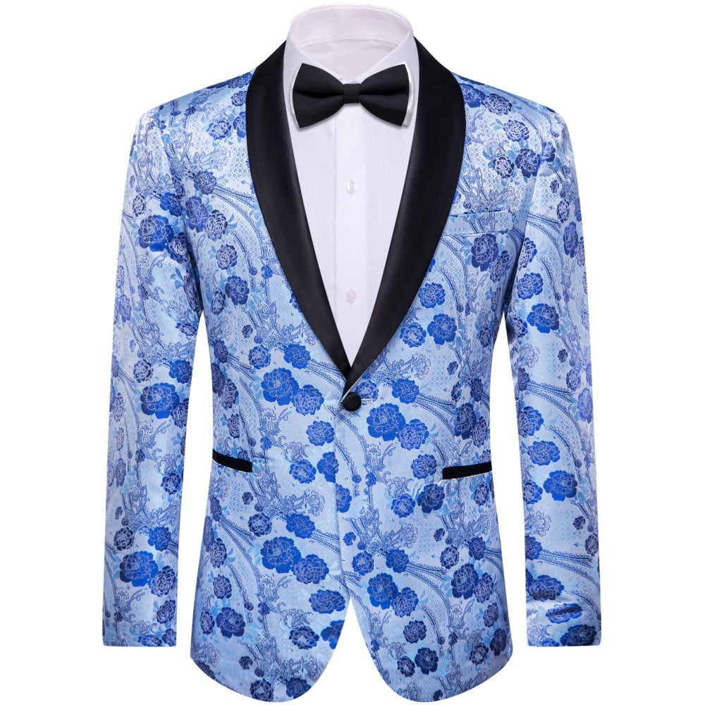 GentCrest Blue Floral Suit - Image 1