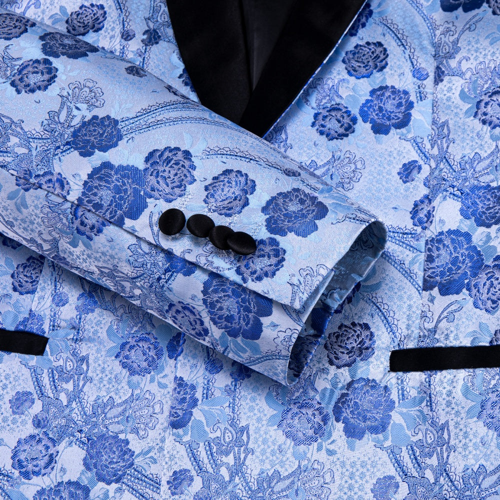 GentCrest Blue Floral Suit - Image 4